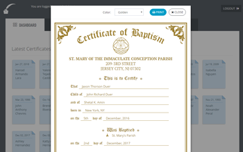 Certificates App screenshot