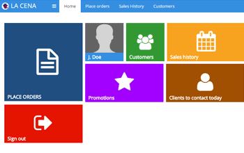 Orders - La Cena Foods App screenshot