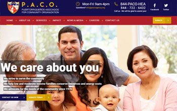 PACO Agency website screenshot